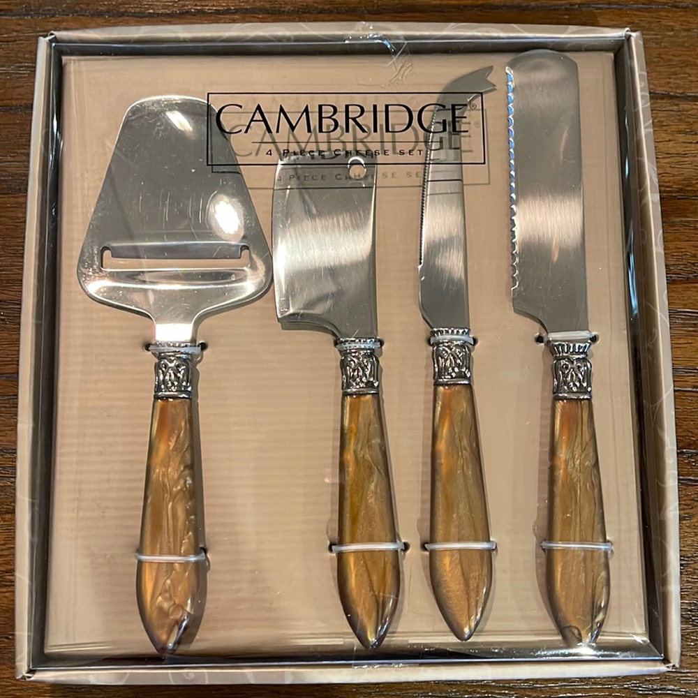 Cambridge 4 Piece Gourmet Cheese Knife Set